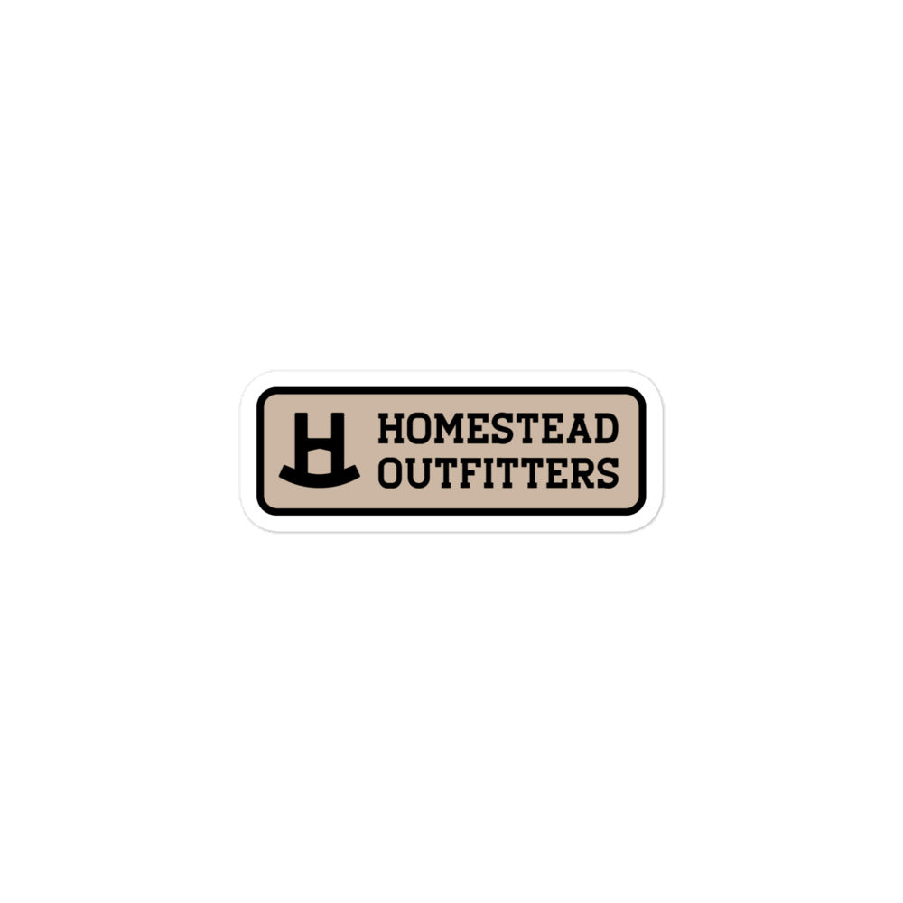 Stacked Patch Sticker - Beige