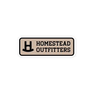 Stacked Patch Sticker - Beige