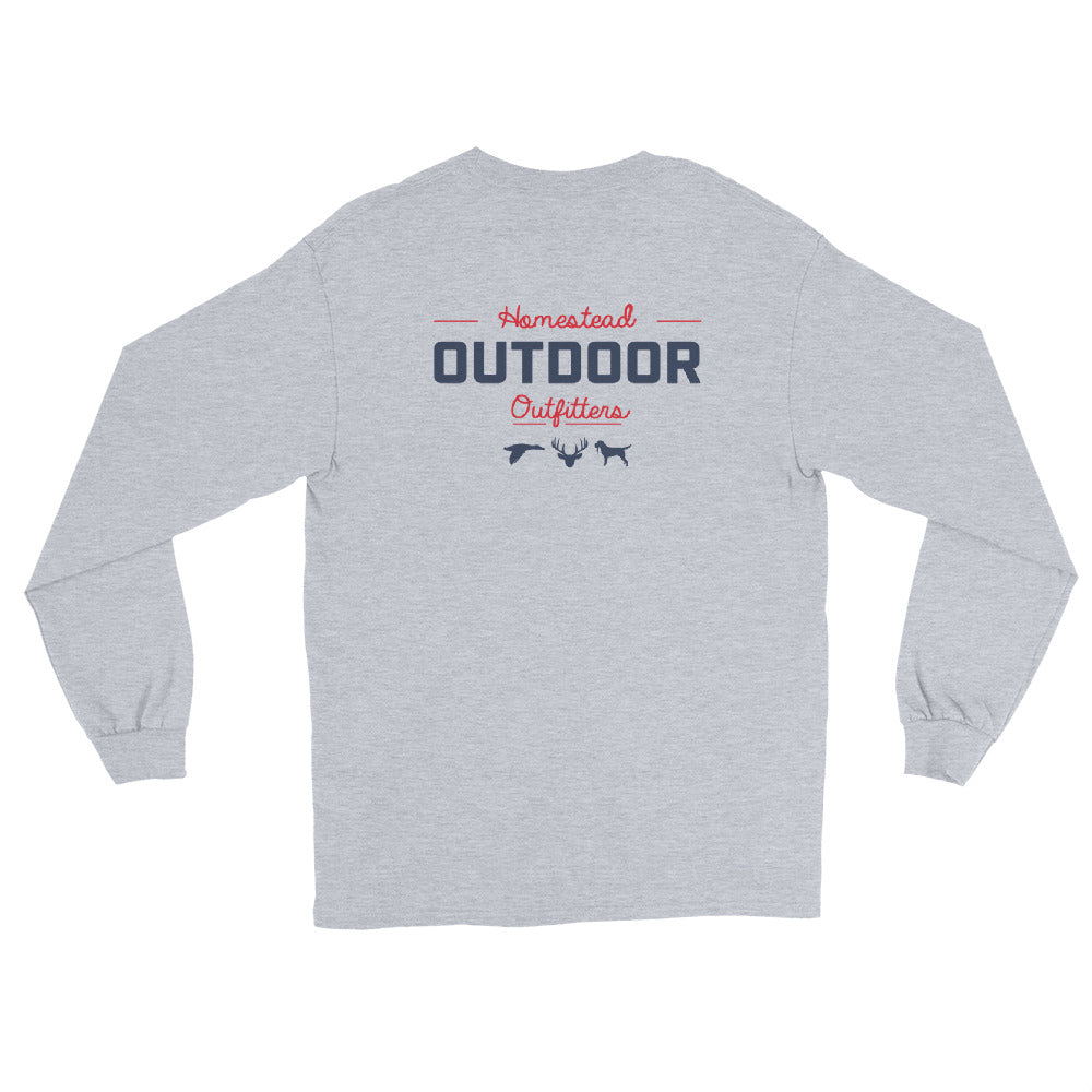 Outdoor Long Sleeve - Red/Blue