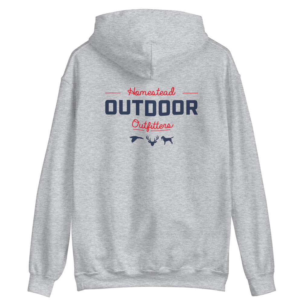 Outdoor Hoodie - Red/Blue